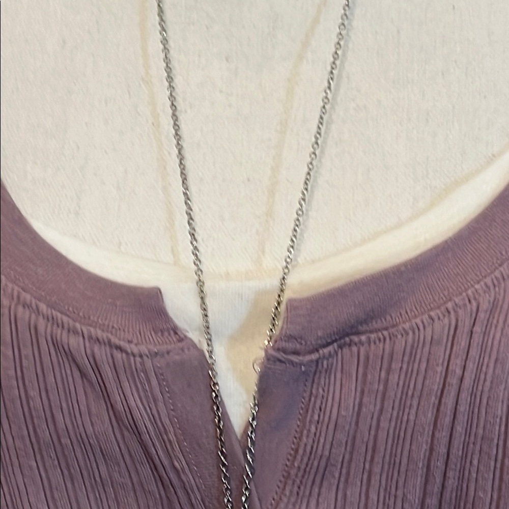 Unique Silver Necklace with Yellow and Turquoise Accents - Picture 8 of 10